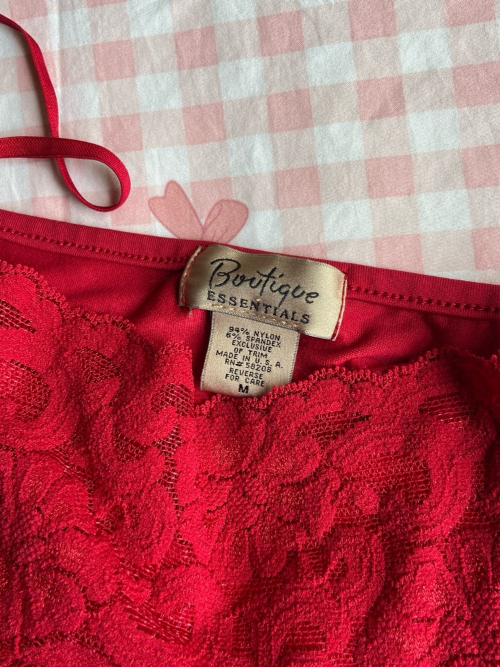 Red Lace Cami ♥️ - Picture 3 of 3